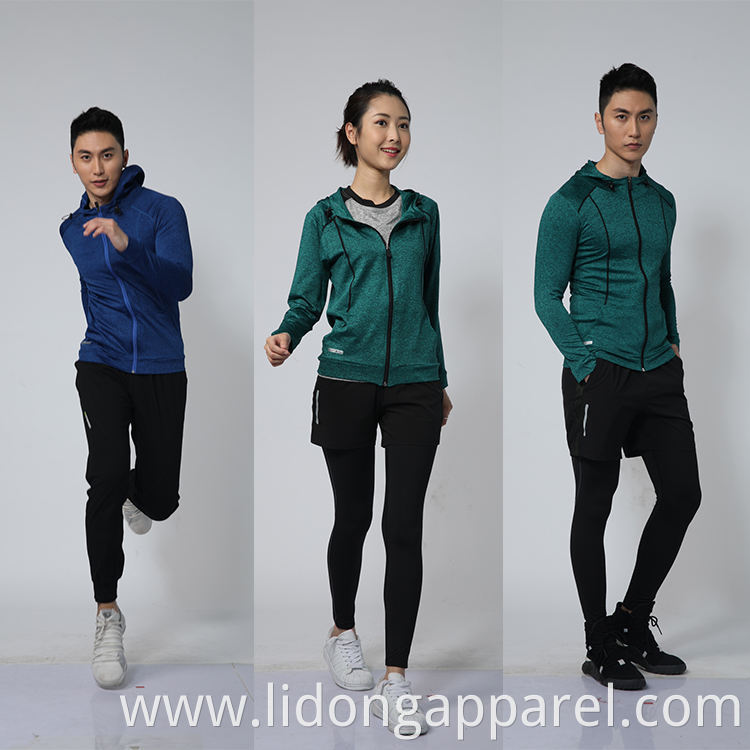 LiDong wholesale Men's Hoodies warm Autumn winter track suit suitable casual tracksuit bodybuilding suit